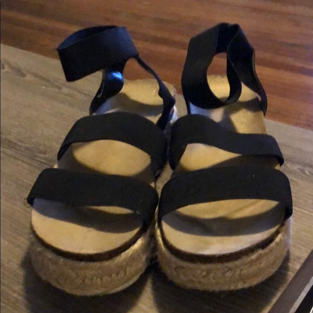 Used Cork and Espadrille sandals.